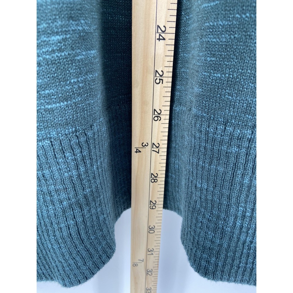 J Jill Sweater Womens Medium Green Escarole Cardigan Button Knit‎ Jacket Casual - Picture 8 of 9